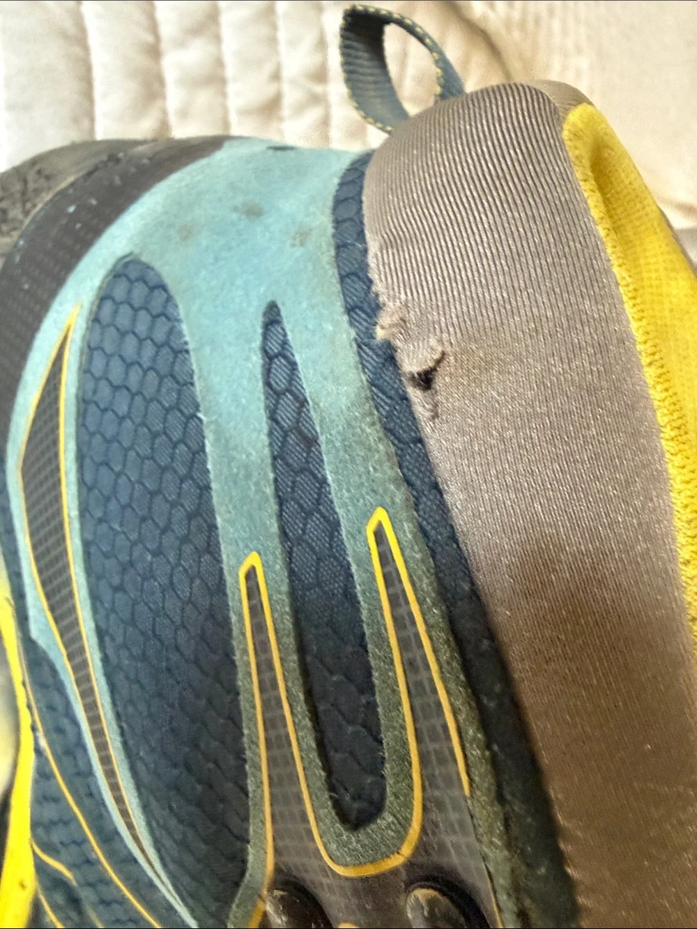Asolo Blue and Yellow Men's Hiking Boots,